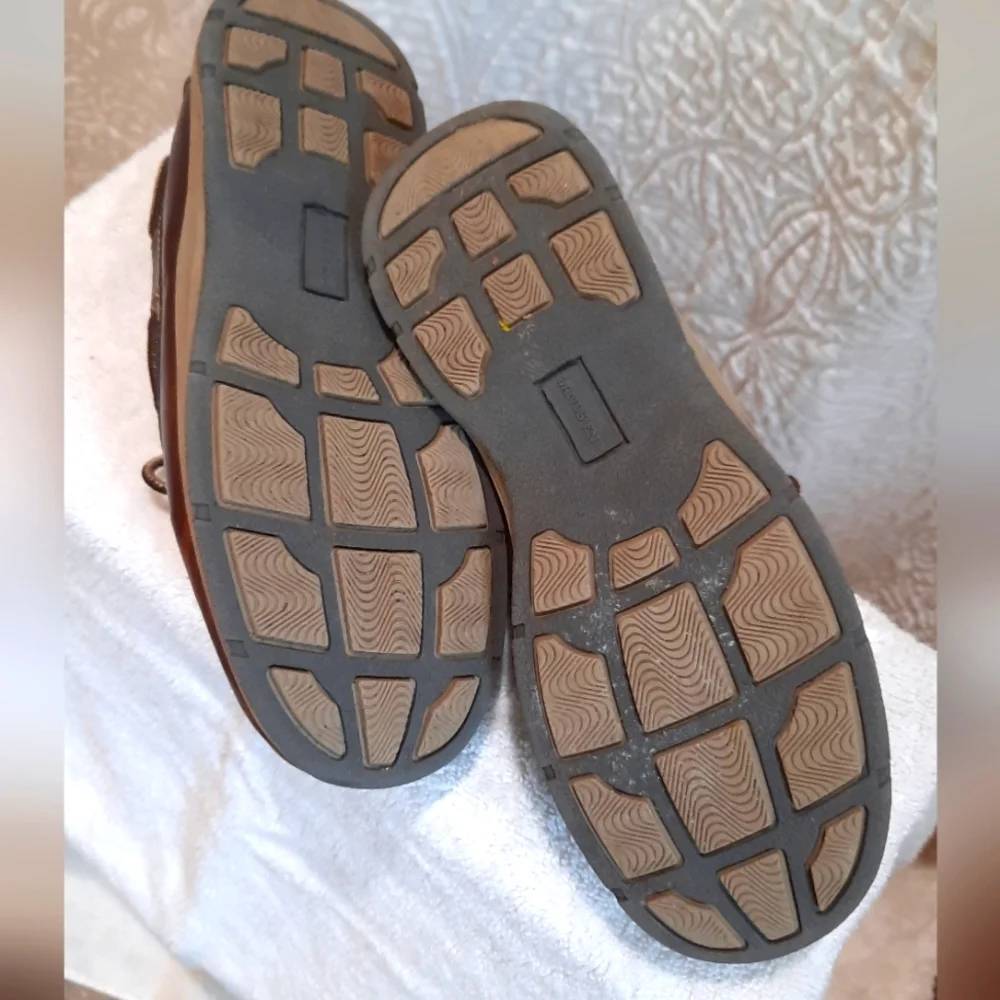 Lands End Boys Brown Loafers size 2